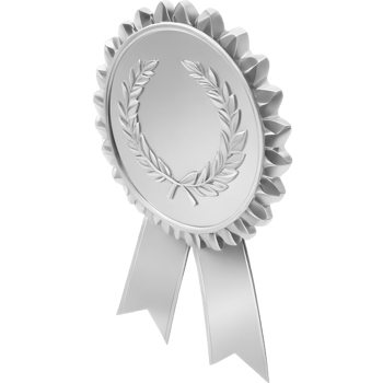gold silver and bronze award 3d png