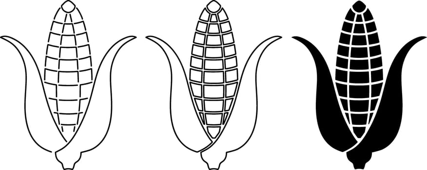Doodle corn clipart Food clipart vector