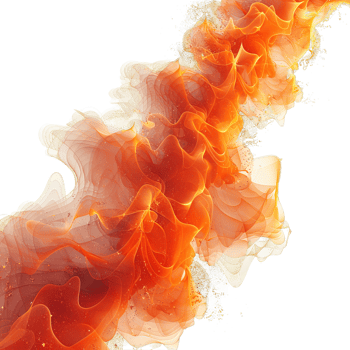 red fire ,red flame isolated on transparent background , png