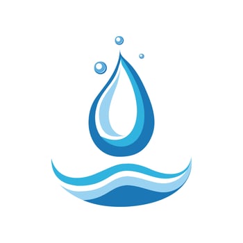 Water wave logo. Wave icon. Water logo vector