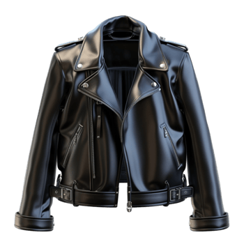 a black leather jacket png