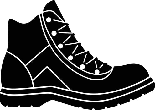 Hiking Boot silhouette illustration vector