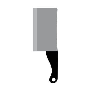Knife isolated on white background vector