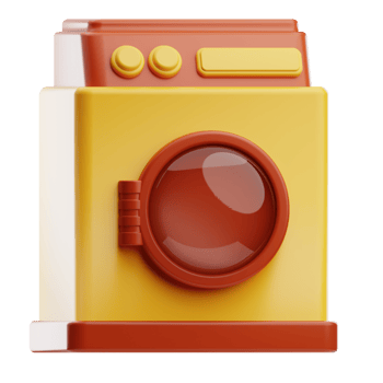 Laundry travel holiday illustration 3d png