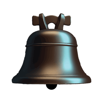 3D bell illustration design image png