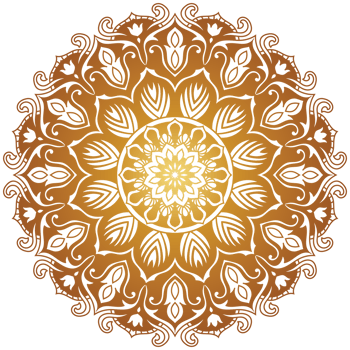 Golden mandala.Mandala de lujo .color dorado png