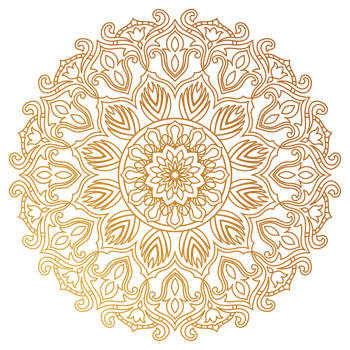 Golden mandala.Mandala de lujo .color dorado png