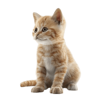 Kitten Sitting On a Transparent Background png
