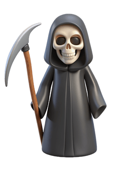 Cute Grim Reaper 3d Style png