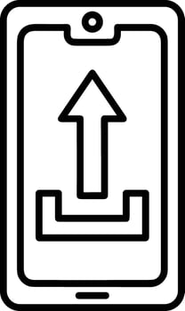 Upload icon symbol image vector
