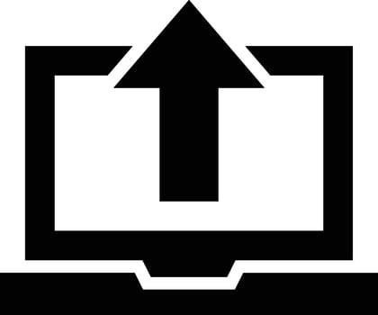 Upload icon symbol image vector