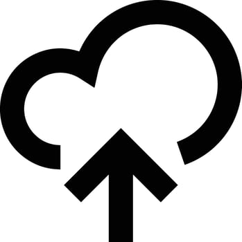 Upload icon symbol image vector
