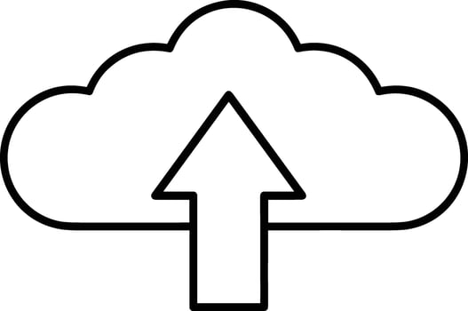 Upload icon symbol image vector