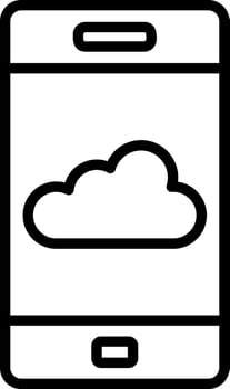 Smartphone Line Icon Design vector