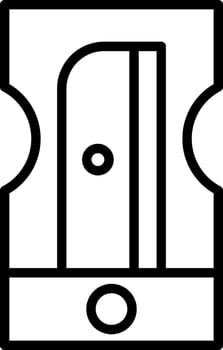 Pencil Sharpener Line Icon Design vector