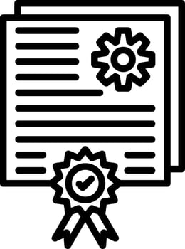 Quality Control Line Icon Design vector