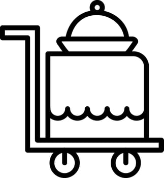 Food Service Line Icon Design vector