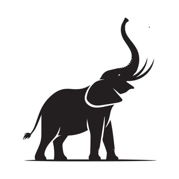 A elephant silhouette file illustration vector