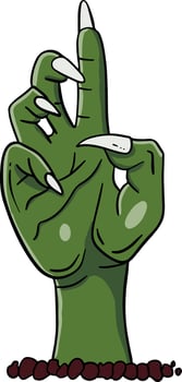 the green hand vector