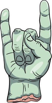 the green hand vector