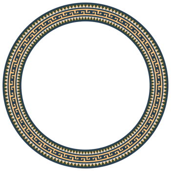 Vintage frame border ornament. Ethnic seamless round pattern. Mandala Floral Baroque. Classic antique ornate element. Decorative border for frame, textile, fabric, rug, tattoo, ceramic. png