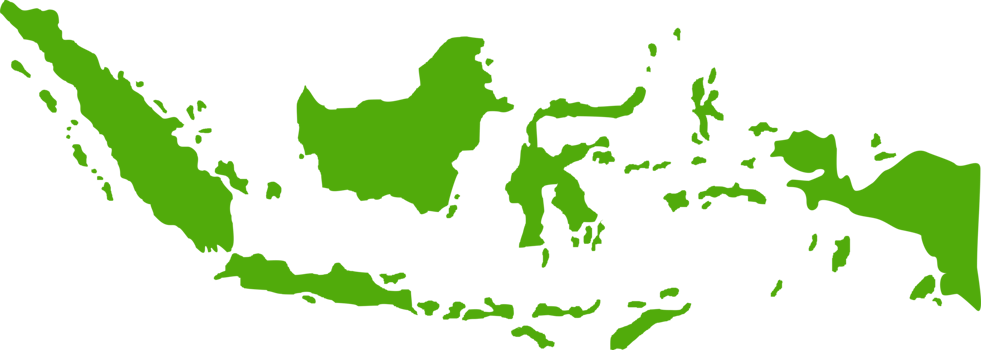 Indonesian Map in Green Color, Map of Indonesia, can use for App, Art Illustration, Website, Pictogram, Infographic or Graphic Design Element png