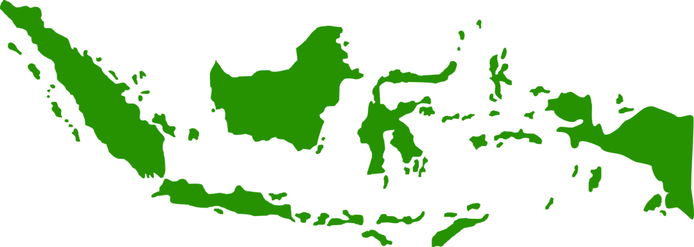 Indonesian Map in Green Color, Map of Indonesia, can use for App, Art Illustration, Website, Pictogram, Infographic or Graphic Design Element png