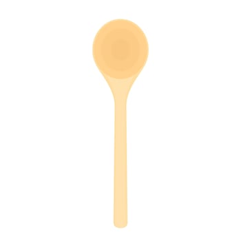Spoon . Wood Spoon on white background. vector