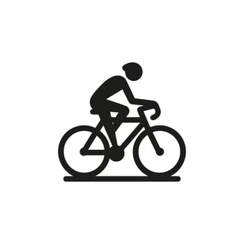 Road bicycle silhouette vector