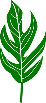 Eco Friendly Botanical Design. Organic Leaf Illustration on Recycled Background. Nature Inspired Herbal Icon. Tropical Leaf Illustration. Organic Eco Symbol for Garden. illustration vector