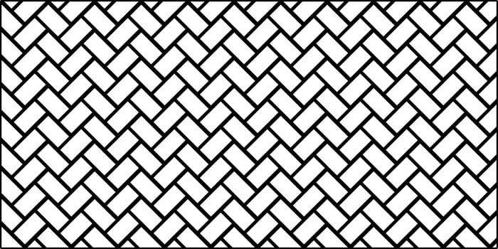 black and white woven bamboo, wall decorations and carpets vector