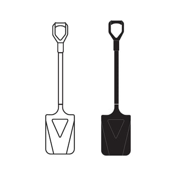 shovel icon design vector