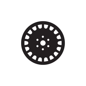 car rim icon vector
