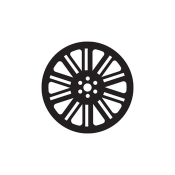 car rim icon vector