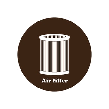 Air filter icon vector