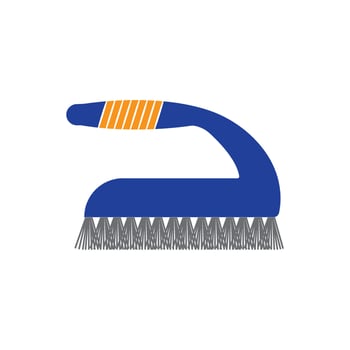 toilet brush icon vector