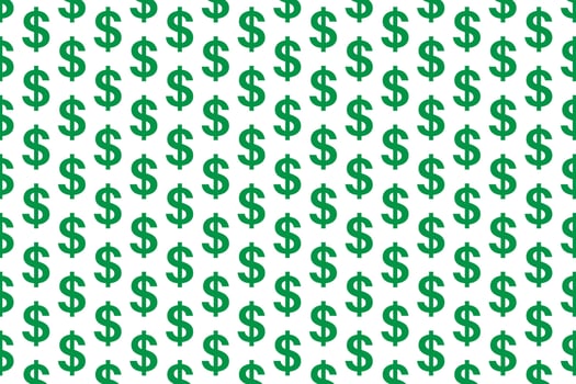 Green dollar pattern . Dollar wallpaper . illustration vector