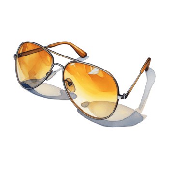 Sunglasses, Summer Illustration. Watercolor Style. png