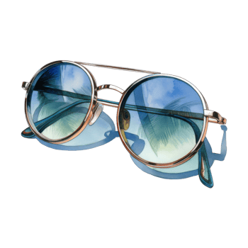 Sunglasses, Summer Illustration. Watercolor Style. png