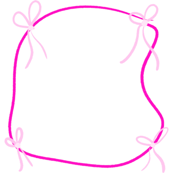 Pink girly vintage bow frame. Frame for decor flat. Ribbons isolated. Trendy girls accessories. Cute elements. png