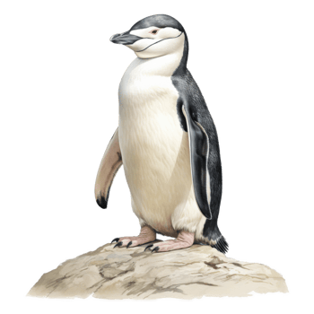 Chinstrap Penguin, Animal Illustration. Watercolor Style png