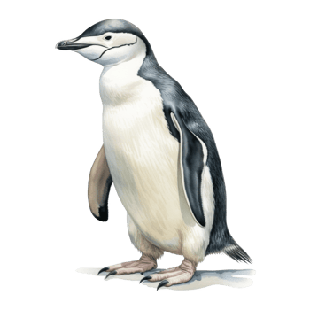 Chinstrap Penguin, Animal Illustration. Watercolor Style png