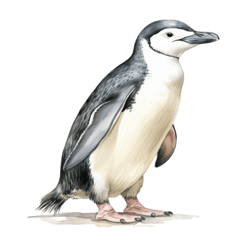 Chinstrap Penguin, Animal Illustration. Watercolor Style png