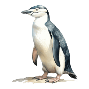 Chinstrap Penguin, Animal Illustration. Watercolor Style png
