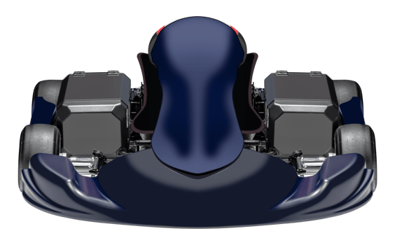 Mock up blue go-kart png