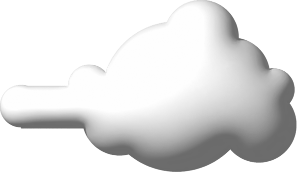 3d icon white cloud png