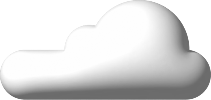 3d icon white cloud png