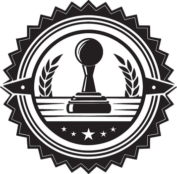 stamp sell icon illustration black and white vector