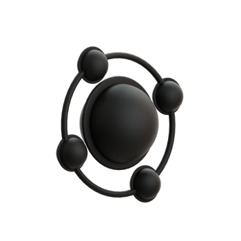 3D Black Chemical Icon png