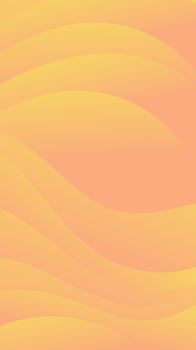 Dynamic vertical gradient wave background showcases a vibrant, color shifting wave pattern in a harmonious yellow and orange gradient vector